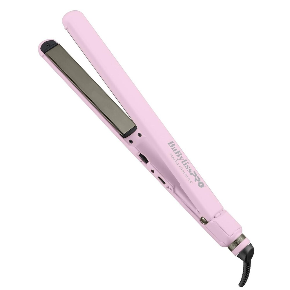 BabylissPRO Nano Titanium Ultra-Thin Hair Straightener 1" Plates Pink All Hair
